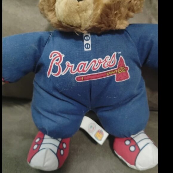 Atlanta Braves Baseball Bear Plush Stuffed Animal - Picture 6 of 12
